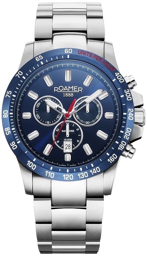 Roamer Monza Herrklocka 861837-41-45-20 Rimini Blå/Stål Ø45 mm - Roamer Monza