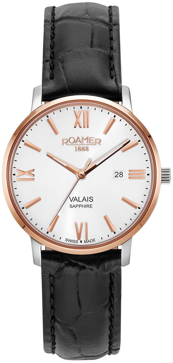 Roamer Monza Damklocka 958844-49-13-05 Valais Vit/Läder Ø32 mm - Roamer Monza
