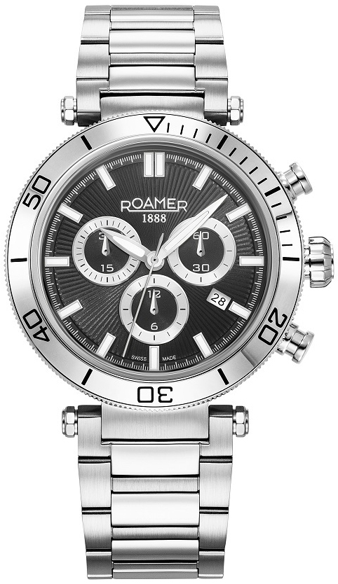 Roamer Monza Herrklocka 994837-41-85-20 Toscana Svart/Stål Ø43 mm - Roamer Monza
