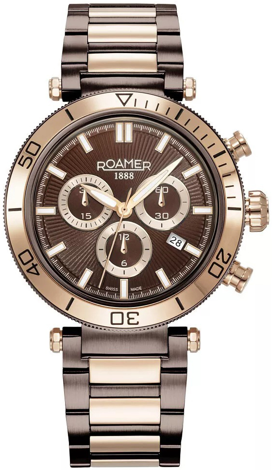 Roamer Monza Herrklocka 994837-47-65-20 Toscana Brun/Roséguldstonat - Roamer Monza