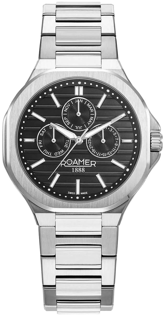 Roamer Monza Herrklocka 995989-41-85-20 Spirit Of Time Svart/Stål - Roamer Monza