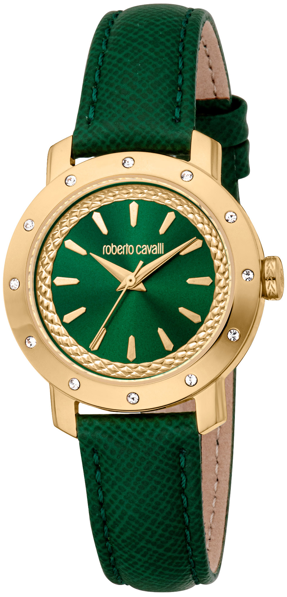 Roberto Cavalli by Franck Muller Damklocka RC5L125L0025 Grön/Läder - Roberto Cavalli by Franck Muller