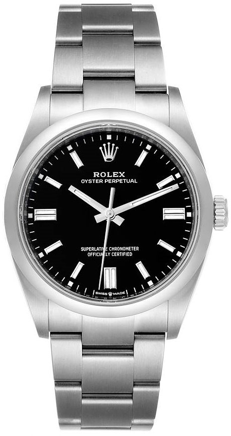 Rolex Herrklocka 126000-0002 Oyster Perpetual 36 Svart/Stål Ø36 mm - Rolex