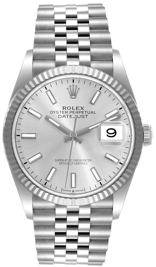 Rolex Damklocka 126234-0013 Datejust 36 Silverfärgad/Stål Ø36 mm - Rolex