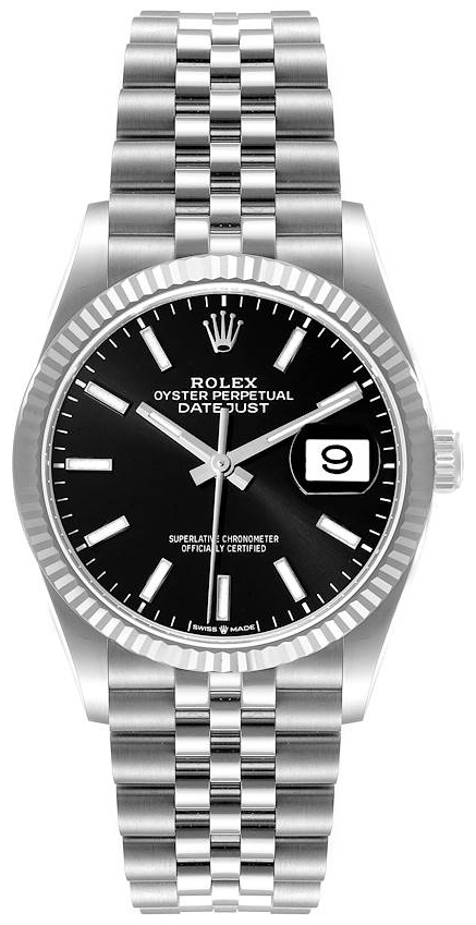 Rolex Damklocka 126234-0015 Datejust 36 Svart/Stål Ø36 mm - Rolex