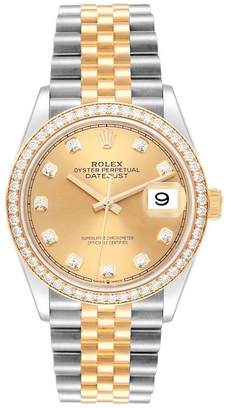 Rolex Damklocka 126283RBR-0030 Datejust 36 Guld/18 karat gult guld - Rolex