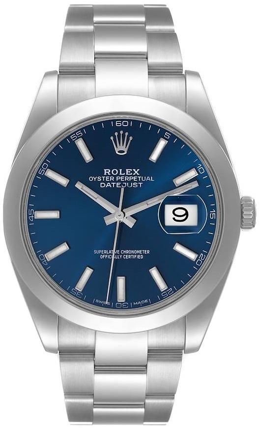 Rolex Herrklocka 126300-0001 Datejust 41 Blå/Stål Ø41 mm - Rolex