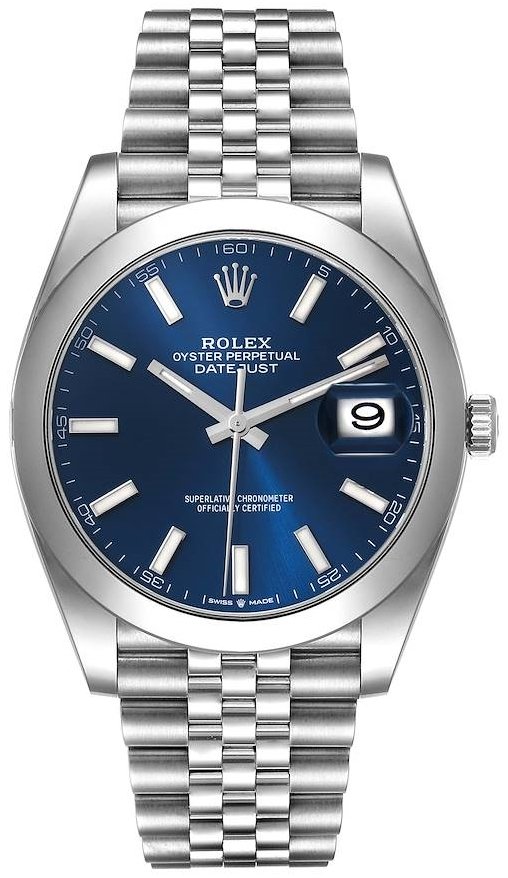 Rolex Herrklocka 126300-0002 Datejust 41 Blå/Stål Ø41 mm - Rolex
