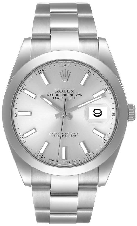 Rolex Herrklocka 126300-0003 Datejust 41 Silverfärgad/Stål Ø41 mm - Rolex
