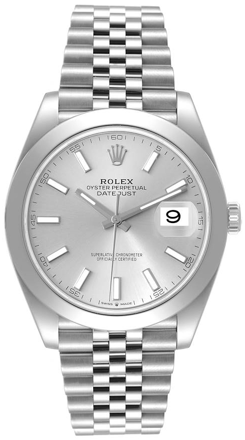 Rolex Herrklocka 126300-0004 Datejust 41 Silverfärgad/Stål Ø41 mm - Rolex