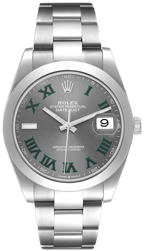 Rolex Herrklocka 126300-0013 Datejust 41 Wimbledon Grå/Stål Ø41 mm - Rolex
