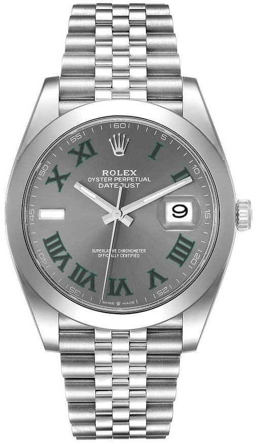 Rolex Herrklocka 126300-0014 Datejust 41 Wimbledon Grå/Stål Ø41 mm - Rolex