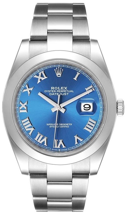 Rolex Herrklocka 126300-0017 Datejust 41 Blå/Stål Ø41 mm - Rolex