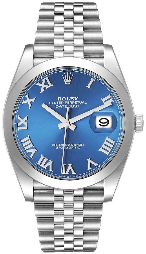 Rolex Herrklocka 126300-0018 Datejust 41 Blå/Stål Ø41 mm - Rolex