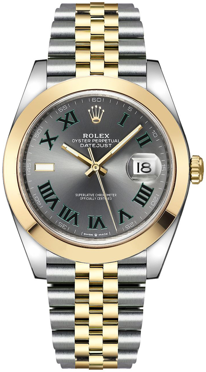 Rolex Herrklocka 126303-0020 Datejust 41 Grå/18 karat gult guld Ø41 - Rolex