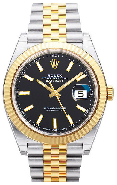 Rolex Datejust 41 Herrklocka 126333-0014 Svart/18 karat gult guld Ø41 mm