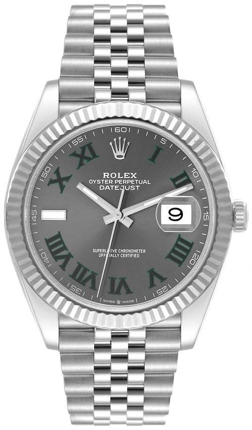 Rolex Herrklocka 126334-0022 Datejust 41 Wimbledon Grå/Stål Ø41 mm - Rolex