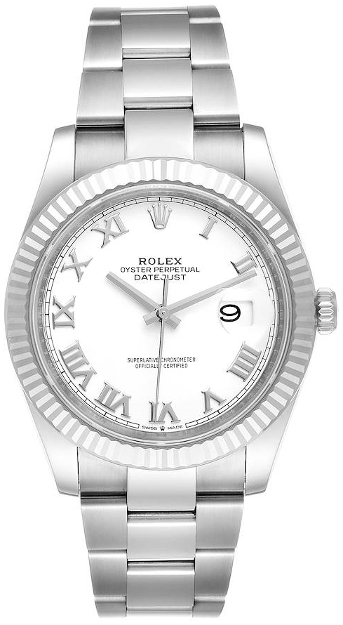 Rolex Herrklocka 126334-0023 Datejust 41 Vit/Stål Ø41 mm - Rolex