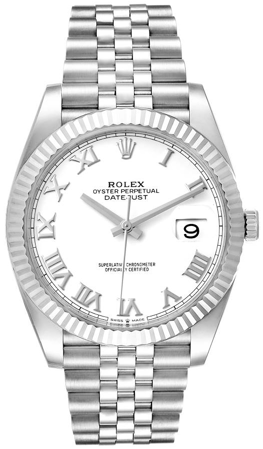 Rolex Herrklocka 126334-0024 Datejust 41 Vit/Stål Ø41 mm - Rolex