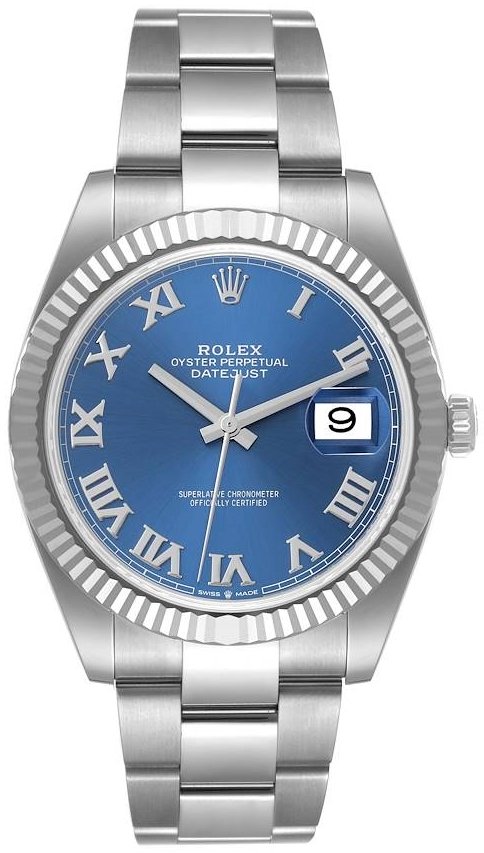 Rolex Herrklocka 126334-0025 Datejust 41 Blå/Stål Ø41 mm - Rolex