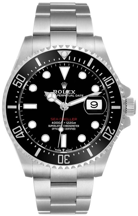 Rolex Herrklocka 126600-0002 Sea-Dweller Svart/Stål Ø43 mm