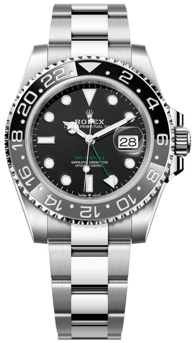 Rolex 126710GRNR-0004 GMT-Master II Svart/Stål Ø40 mm - Rolex