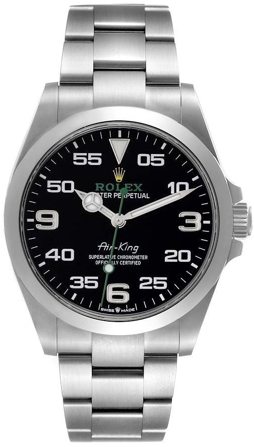 Rolex Herrklocka 126900-0001 Air-King Svart/Stål Ø40 mm - Rolex
