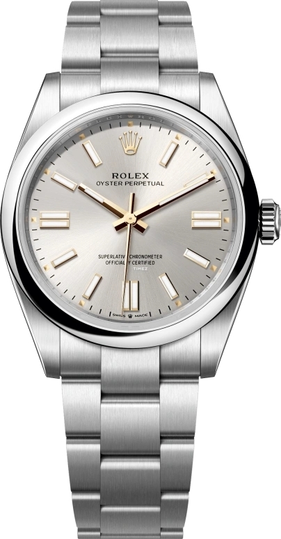 Rolex Herrklocka 134300-0001 Oyster Perpetual 41 Silverfärgad/Stål - Rolex