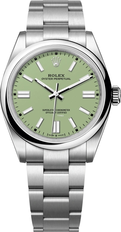 Rolex Herrklocka 134300-0006 Oyster Perpetual 41 Grön/Stål Ø41 mm - Rolex