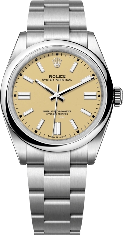 Rolex Herrklocka 134300-0007 Oyster Perpetual 41 Beige/Stål Ø41 mm - Rolex