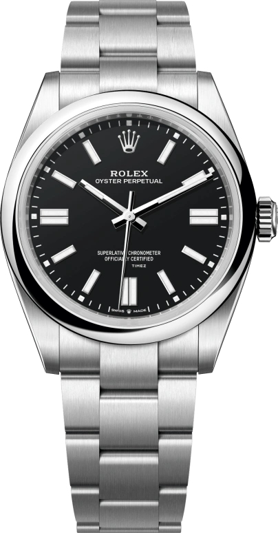 Rolex Herrklocka 134300-0008 Oyster Perpetual 41 Svart/Stål Ø41 mm - Rolex