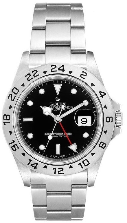 Rolex Herrklocka 16570BLA Explorer II Svart/Stål Ø40 mm