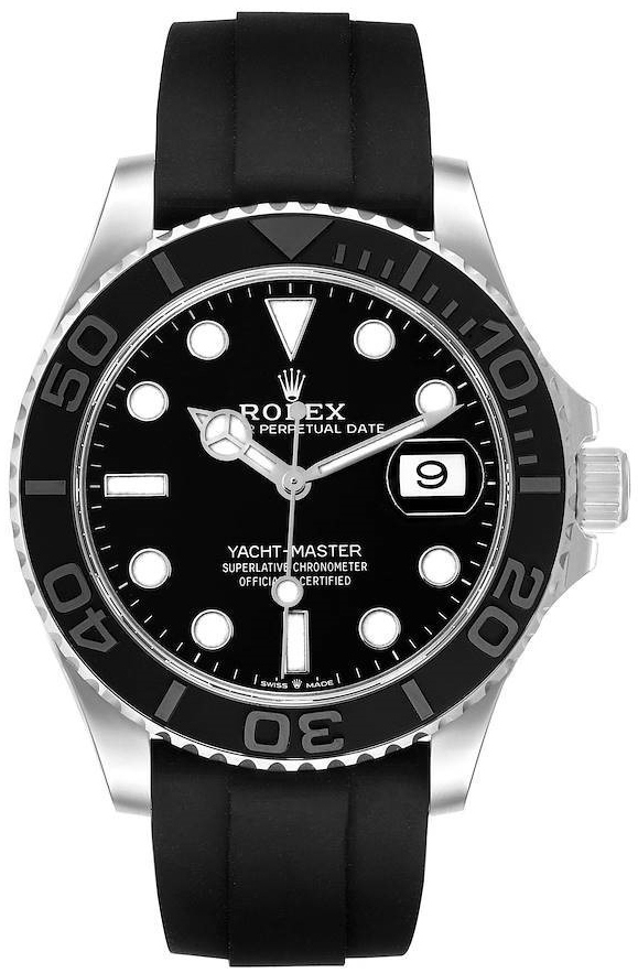 Rolex Herrklocka 226659-0002 Yacht-Master 42 Svart/Gummi Ø42 mm - Rolex