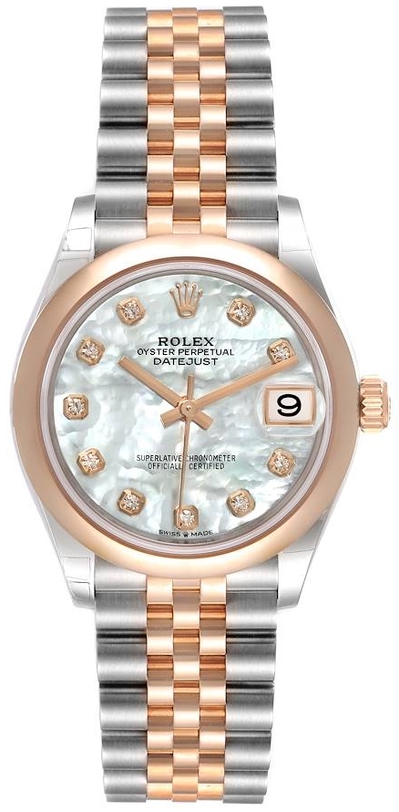 Rolex Damklocka 278241-0026 Datejust 31 Vit/Stål Ø31 mm - Rolex