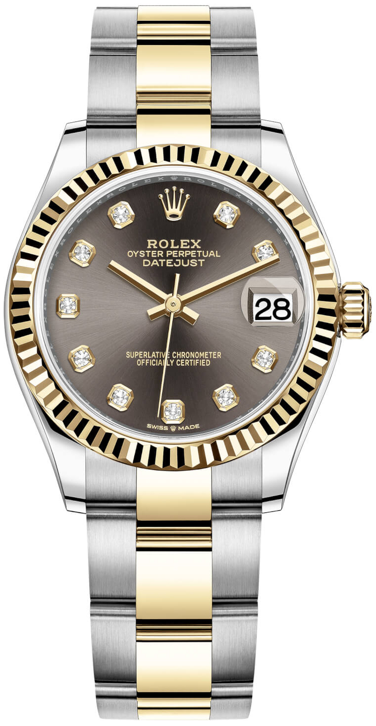 Rolex Damklocka 278273-0021 Datejust 31 Grå/18 karat gult guld Ø31 - Rolex