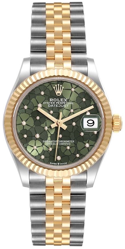 Rolex Damklocka 278273-0032 Datejust 31 Gr&ouml;n/18 karat gult guld &Oslash;31