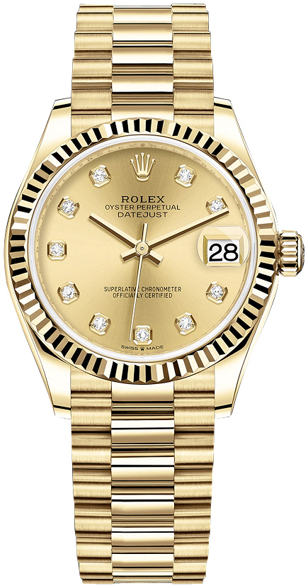Rolex Damklocka 278278-0009 Datejust 31 Guld/18 karat gult guld Ø31 - Rolex