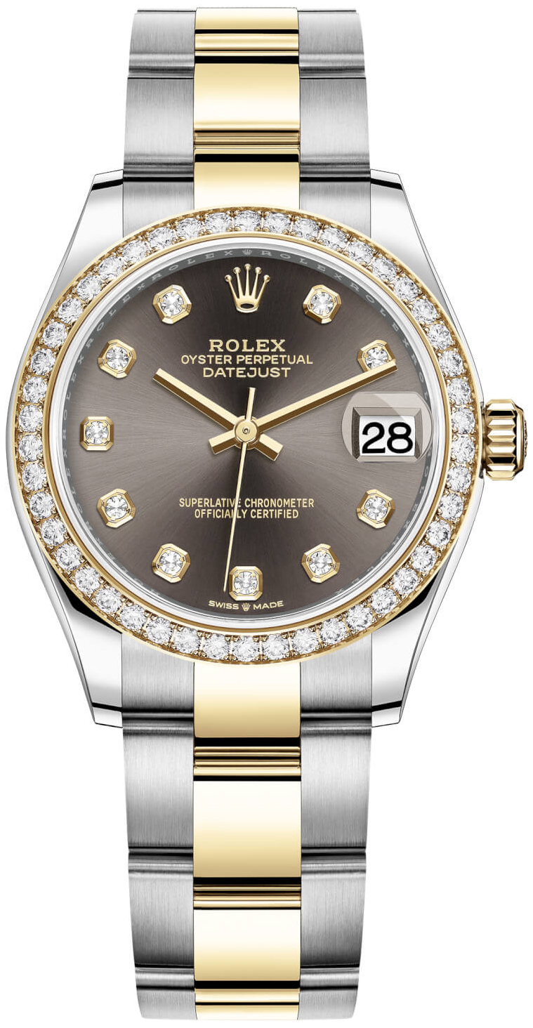 Rolex Damklocka 278383RBR-0021 Datejust 31 Grå/18 karat gult guld - Rolex