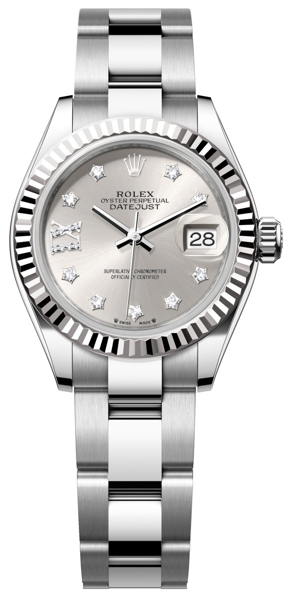 Rolex Damklocka 279174-0022 Lady-Datejust 28 Silverfärgad/Stål Ø28 - Rolex