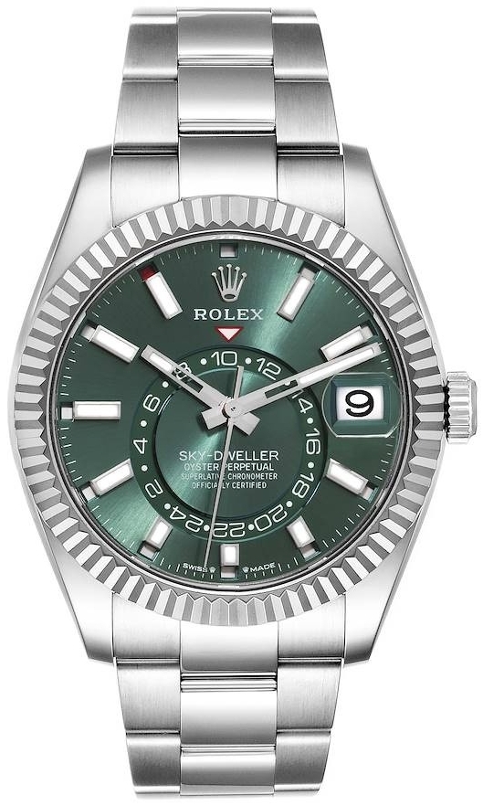 Rolex Herrklocka 336934-0001 Sky-Dweller Grön/Stål Ø42 mm - Rolex