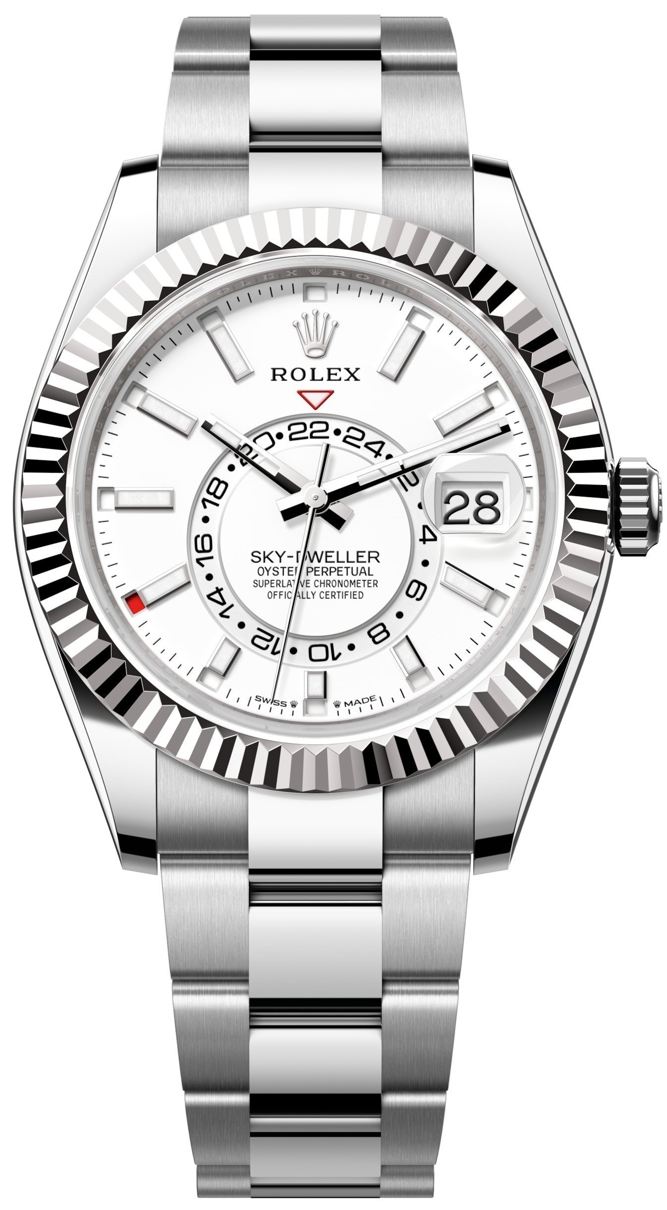 Rolex Herrklocka 336934-0003 Sky-Dweller Vit/Stål Ø42 mm - Rolex