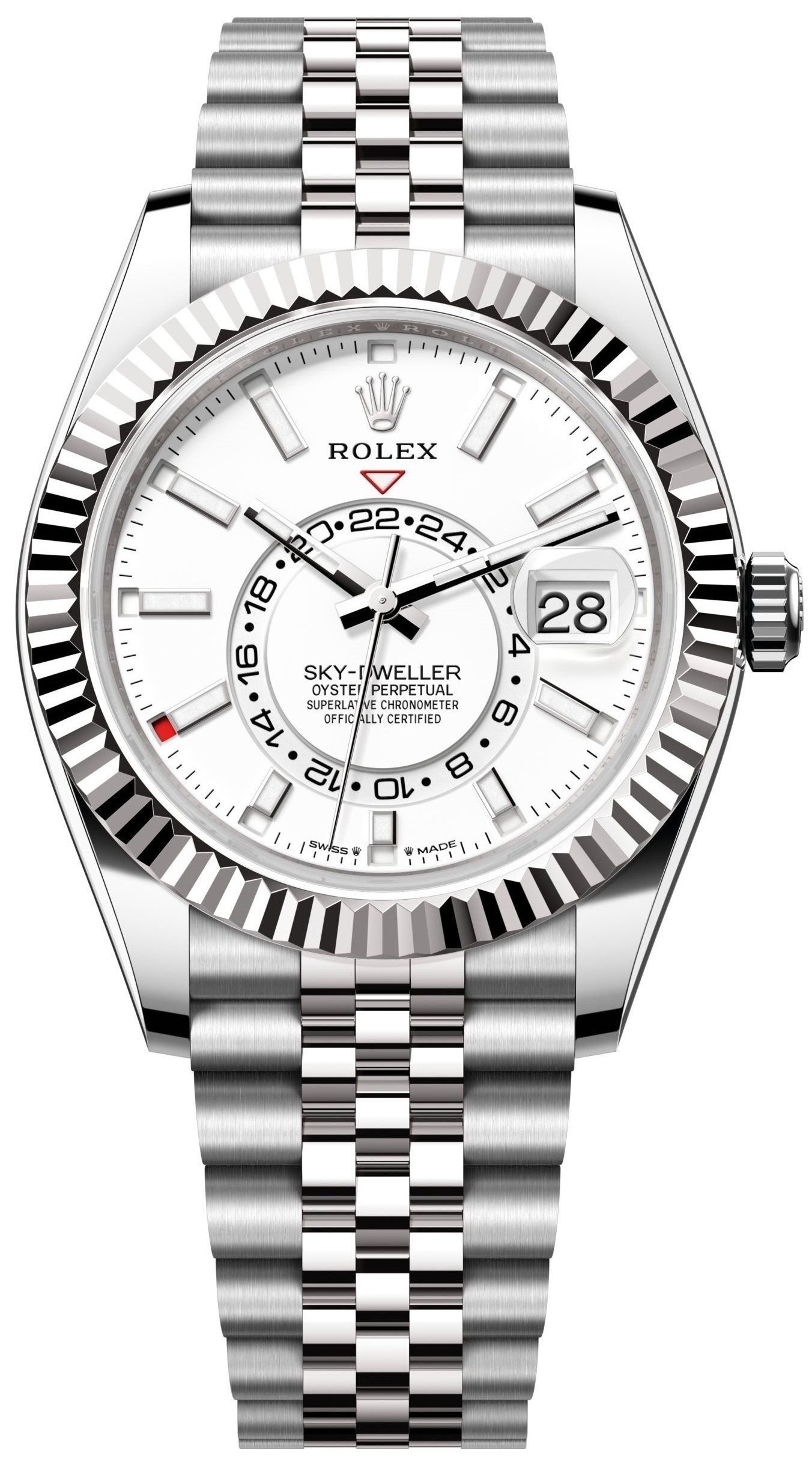 Rolex Herrklocka 336934-0004 Sky-Dweller Vit/Stål Ø42 mm - Rolex