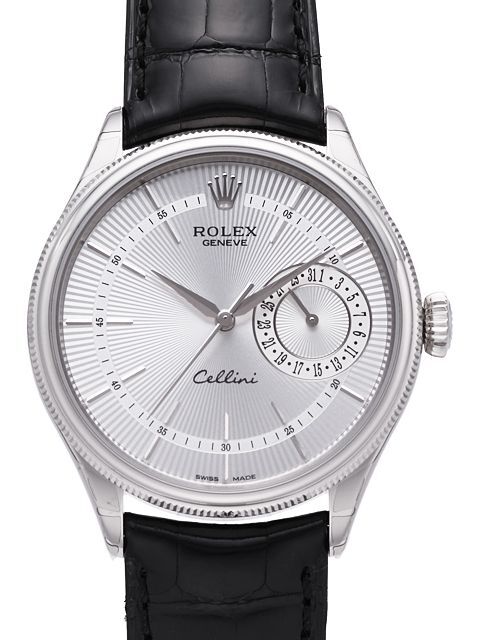 Rolex Cellini Date Herrklocka 50519-0006 Silverfärgad/Läder Ø39 mm - Rolex