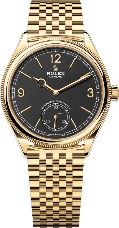 Rolex 1908 Herrklocka 52508-0007 Svart/18 karat gult guld &Oslash;39 mm