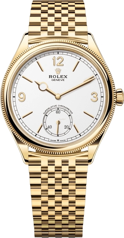 Rolex 1908 Herrklocka 52508-0008 Vit/18 karat gult guld Ø39 mm