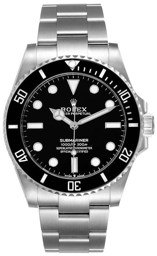 Rolex Herrklocka 124060-0001 Submariner Svart/Stål Ø41 mm - Rolex