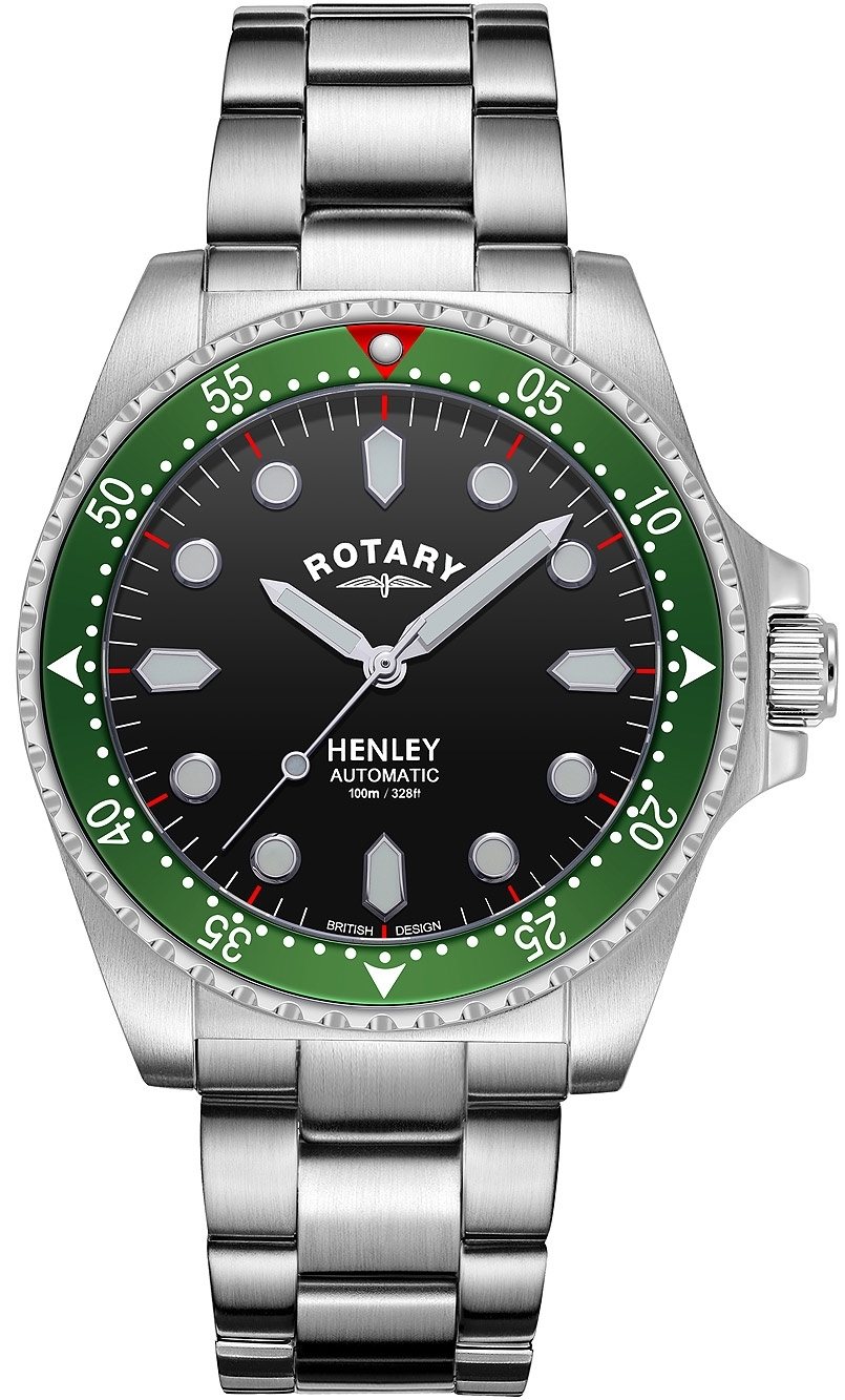 Rotary Herrklocka GB05136/71 Henley Svart/Stål Ø42 mm - Rotary