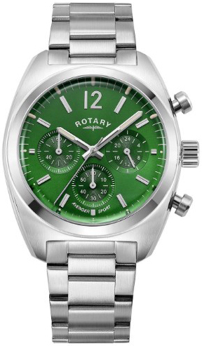 Rotary Herrklocka GB05485/24 Avenger Grön/Stål Ø40 mm - Rotary