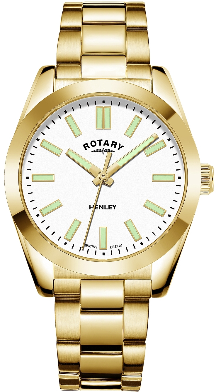 Rotary Damklocka LB05283/29 Henley Silverfärgad/Gulguldtonat stål - Rotary