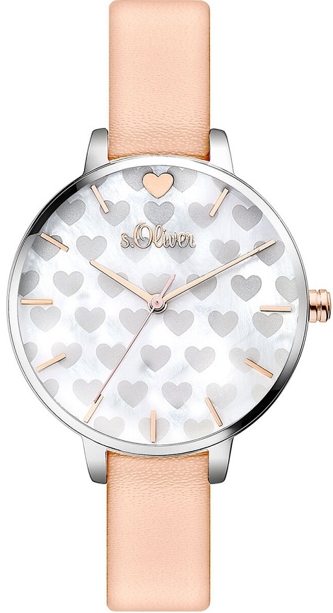s.Oliver Damklocka SO-3474-LQ S.Oliver Classic Silverfärgad/Läder - s.Oliver